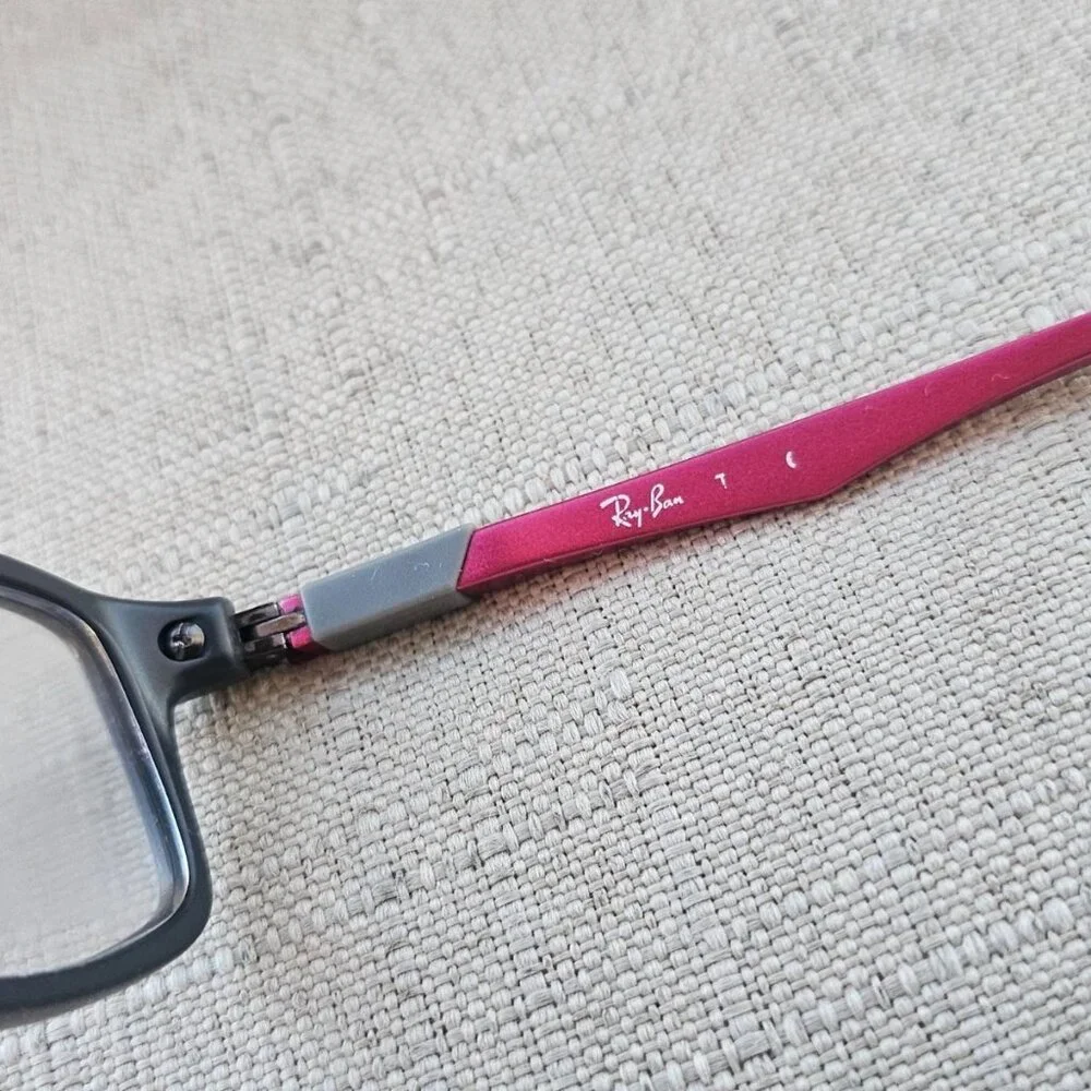 Ray-Ban Youth Kid Glasses Frame Black/Gray/Fuchsia Tone Eyewear RB1546 Eyeglass